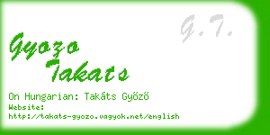 gyozo takats business card