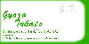 gyozo takats business card